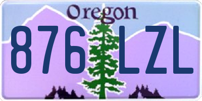 OR license plate 876LZL