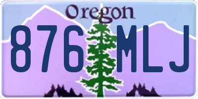 OR license plate 876MLJ