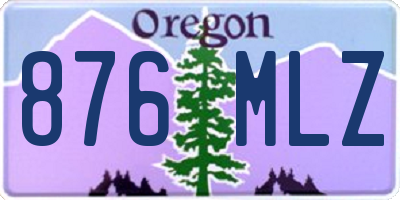 OR license plate 876MLZ