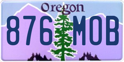 OR license plate 876MOB