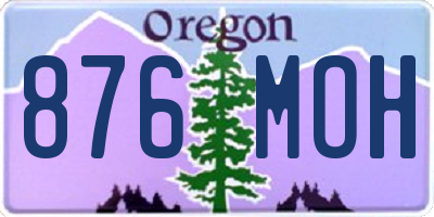 OR license plate 876MOH