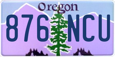 OR license plate 876NCU