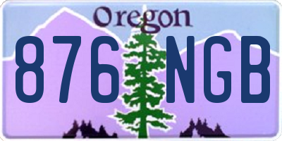 OR license plate 876NGB