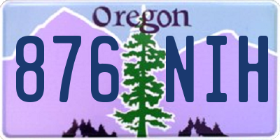 OR license plate 876NIH