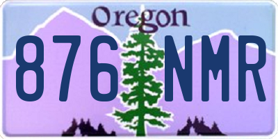 OR license plate 876NMR