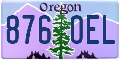 OR license plate 876OEL