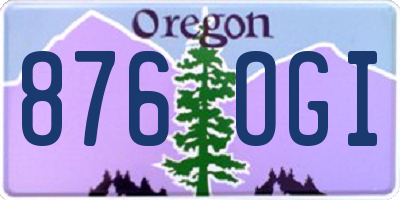 OR license plate 876OGI