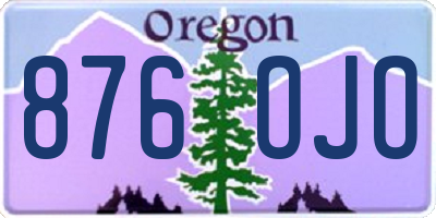 OR license plate 876OJO