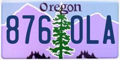 OR license plate 876OLA