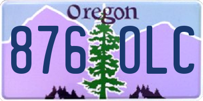 OR license plate 876OLC