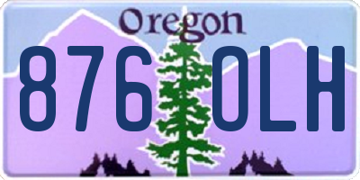 OR license plate 876OLH