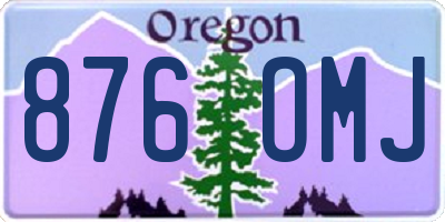 OR license plate 876OMJ