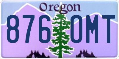 OR license plate 876OMT