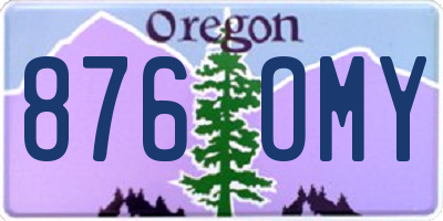 OR license plate 876OMY