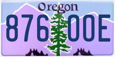 OR license plate 876OOE