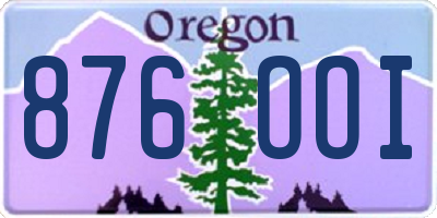 OR license plate 876OOI