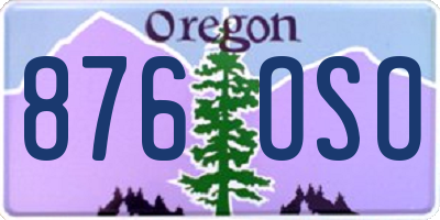 OR license plate 876OSO