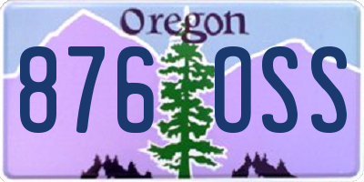 OR license plate 876OSS