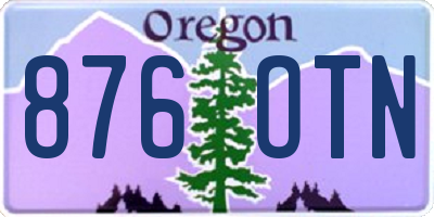 OR license plate 876OTN