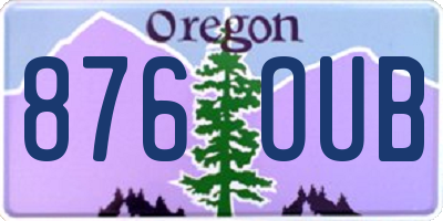 OR license plate 876OUB