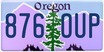 OR license plate 876OUP