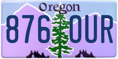 OR license plate 876OUR