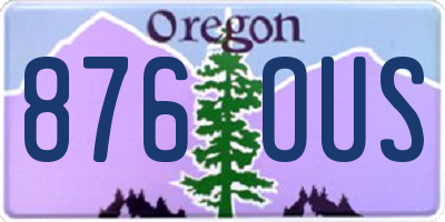 OR license plate 876OUS