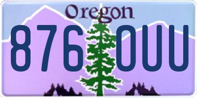 OR license plate 876OUU