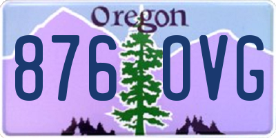 OR license plate 876OVG