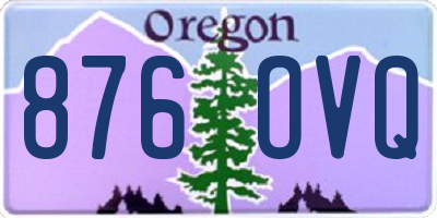 OR license plate 876OVQ