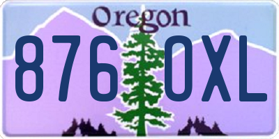 OR license plate 876OXL