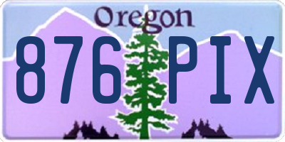 OR license plate 876PIX
