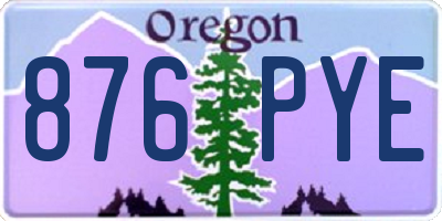 OR license plate 876PYE