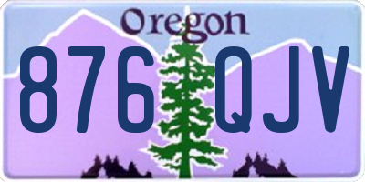 OR license plate 876QJV