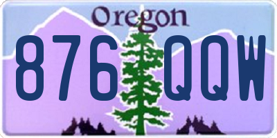 OR license plate 876QQW