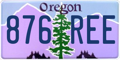 OR license plate 876REE