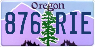 OR license plate 876RIE