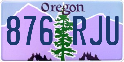 OR license plate 876RJU
