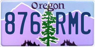 OR license plate 876RMC