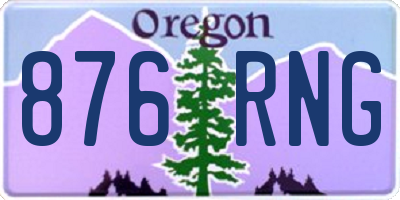 OR license plate 876RNG