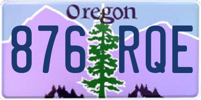 OR license plate 876RQE