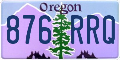 OR license plate 876RRQ