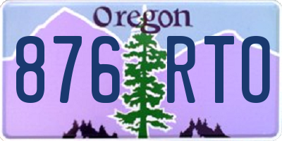 OR license plate 876RTO