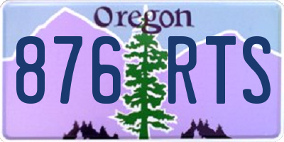OR license plate 876RTS