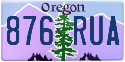 OR license plate 876RUA