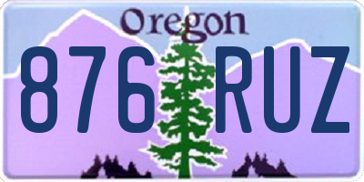 OR license plate 876RUZ