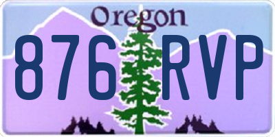 OR license plate 876RVP
