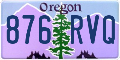 OR license plate 876RVQ
