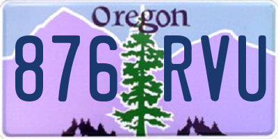 OR license plate 876RVU
