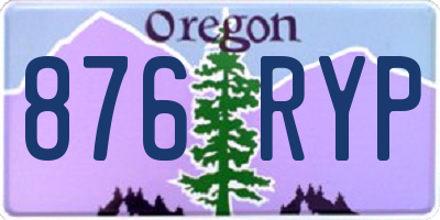 OR license plate 876RYP
